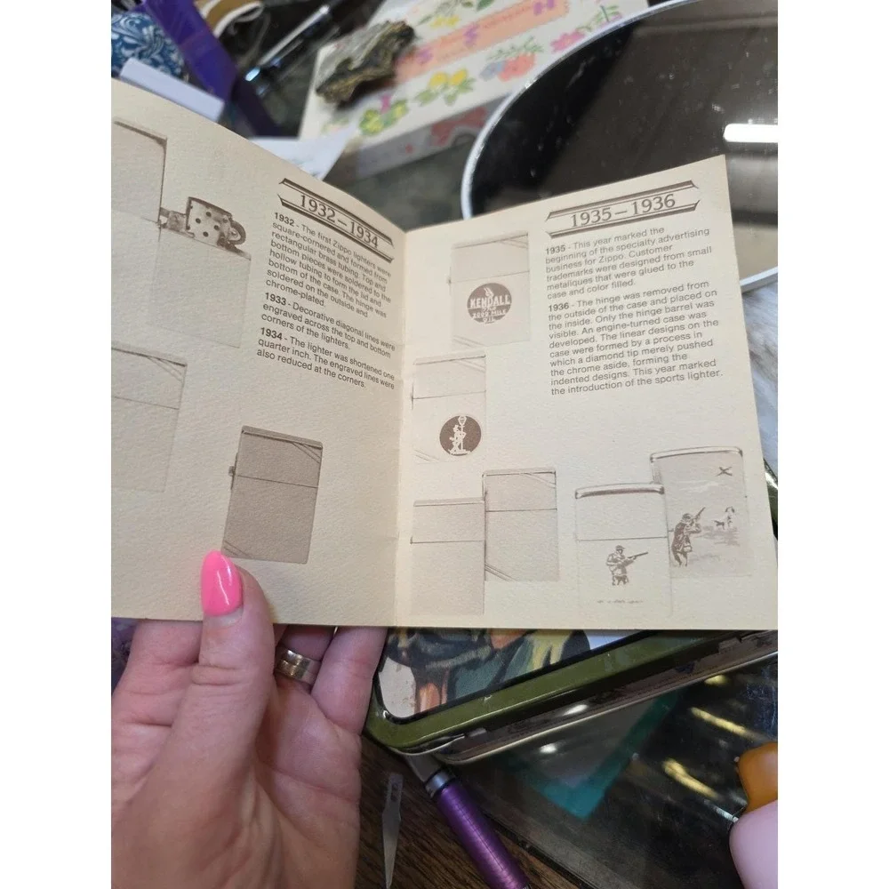 Vintage Old ZIPPO Lighter Collector's Guide Pocket Sized History Booklet
